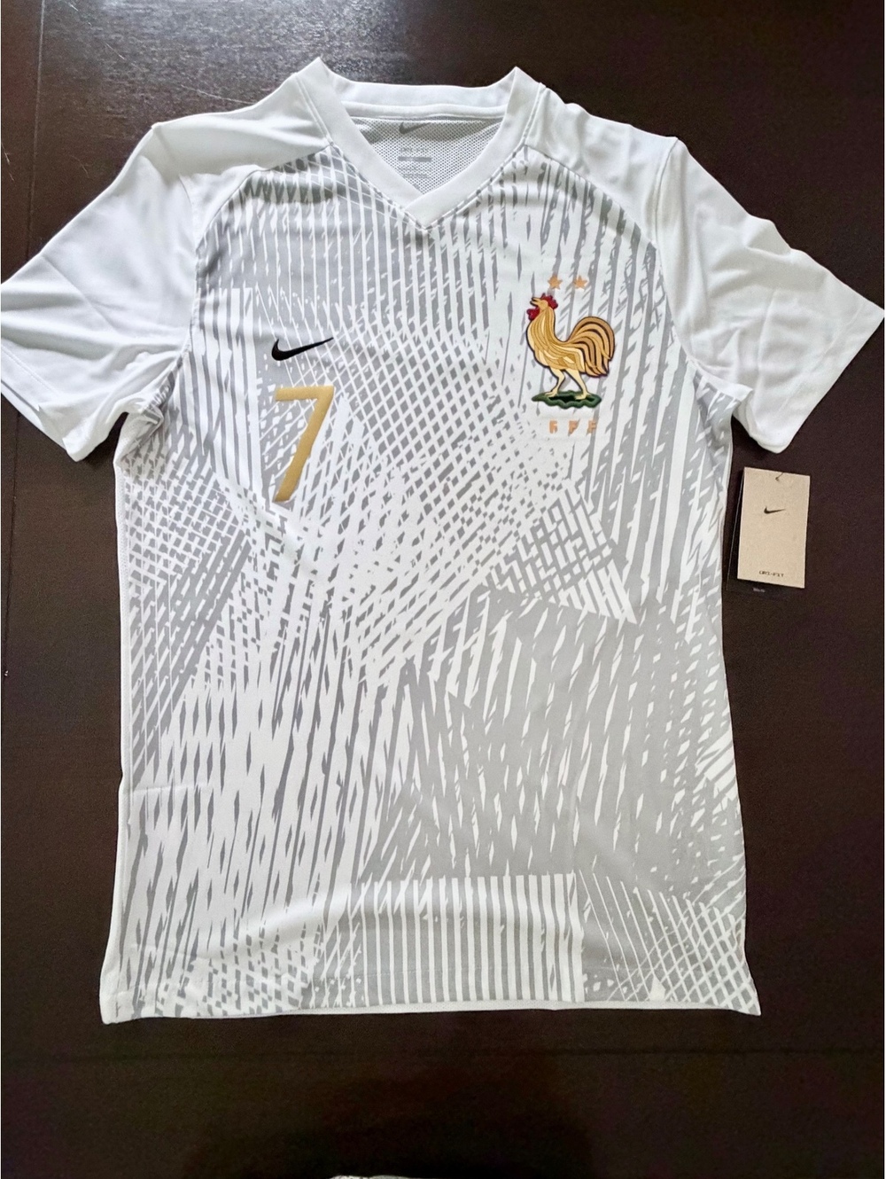 Nike France White Dembele Jersey Large